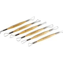 Lerslynger længde 20 cm skarpe kanter assorteret - 6 stk.