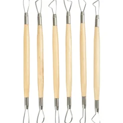Lerslynger længde 20 cm skarpe kanter assorteret - 6 stk.