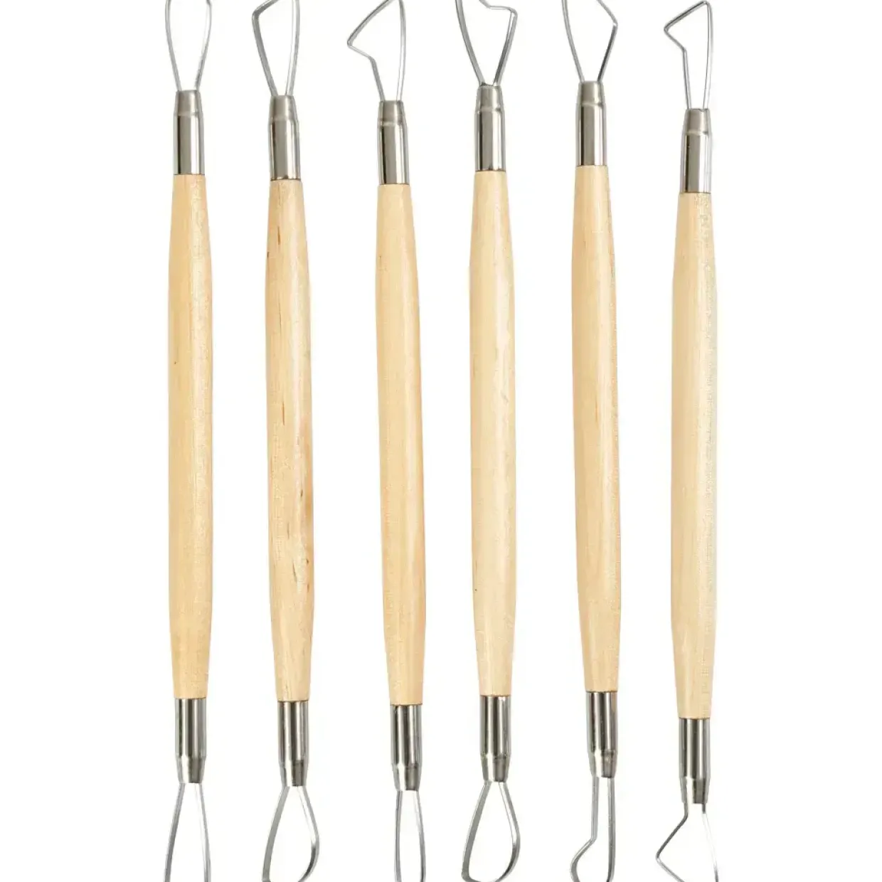 Lerslynger længde 20 cm skarpe kanter assorteret - 6 stk.