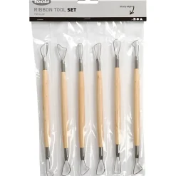 Lerslynger længde 20 cm skarpe kanter assorteret - 6 stk.