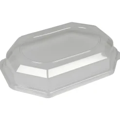 Låg, ABENA Cater-Line, 36x26x6,5cm, klar, RPET, til serveringsfad, lille - 100 stk