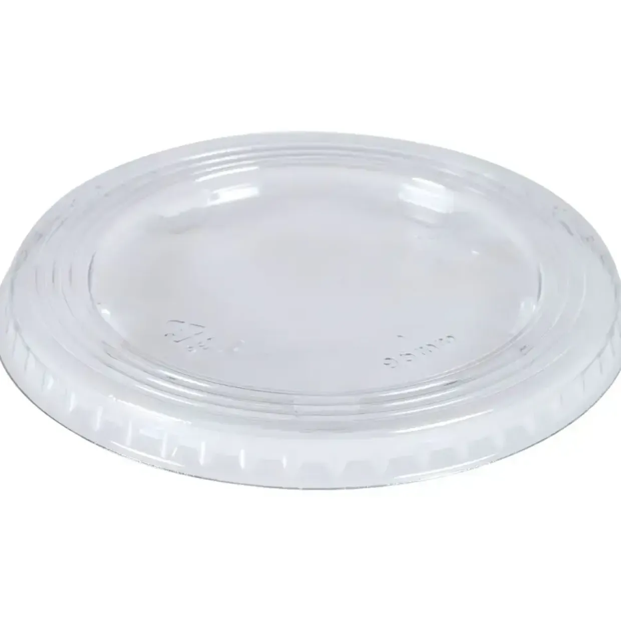 Låg - Abena Gastro Ø9,5cm klar PET uden kryds - 1000 stk