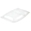 Låg Bistro Warm 2-rum rektangulær L254xB174xH23mm PP klar - 6 ps x 50 stk/krt