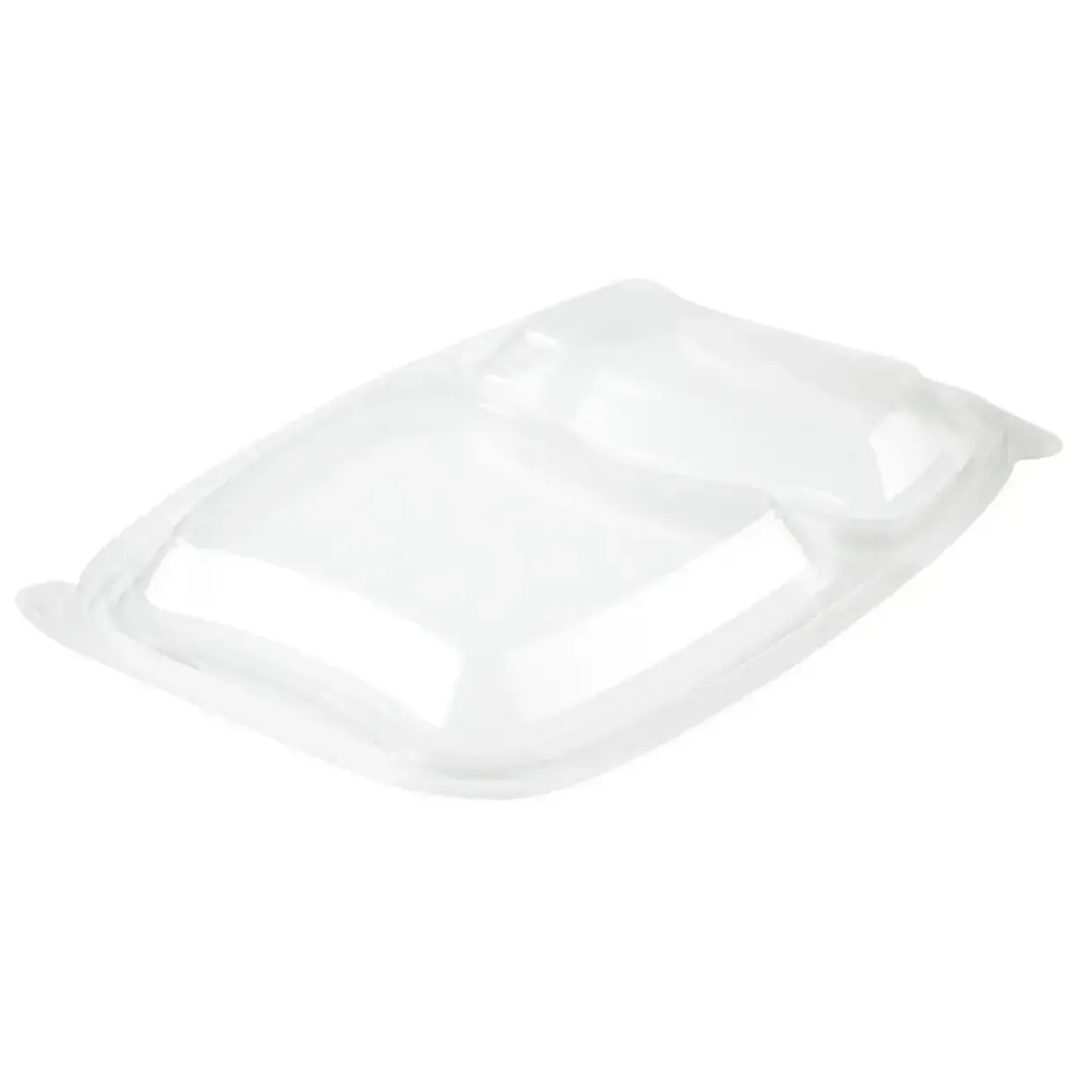 Låg Bistro Warm 2-rum rektangulær L254xB174xH23mm PP klar - 6 ps x 50 stk/krt