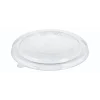 Låg Naturesse Stabelbar Ø185xH10mm PLA med Antidug Klar - 6 pk x 50 stk/krt