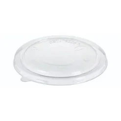 Låg Naturesse Stabelbar Ø185xH10mm PLA med Antidug Klar - 6 pk x 50 stk/krt