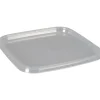 Låg til condibøtte, 12,8x12,8x0,9cm, klar, PP, til stabelbøtte, stor forpakning - 1080 stk