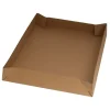Låg til forsendelsekasse - 396x293x50mm - bølgepap - brun - 20 stk