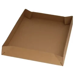 Låg til forsendelsekasse - 396x293x50mm - bølgepap - brun - 20 stk