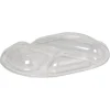 Låg til plastbakke A-PET klar, oval, til 3-rums, - 240 stk