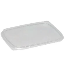 Låg, 11,3x10,5cm, klar, PP, til plastbakke - 1000 stk