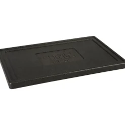 Låg, 60x40x2,5cm, sort, EPP, til termokasse - 16 stk