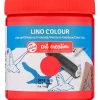 Linoleumssværte, rød, 250 ml/ 1 ds.