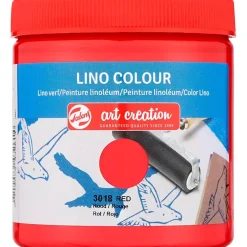 Linoleumssværte, rød, 250 ml/ 1 ds.