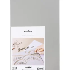 Linoleum, str. 20x30 cm, tykkelse 3 mm, grå, 2 stk