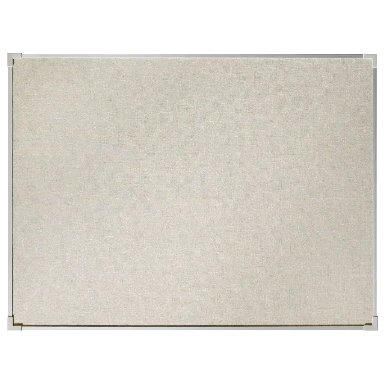 Lintex Boarder opslagstavle med naturstof og aluminiumsramme - 150 x 120 cm
