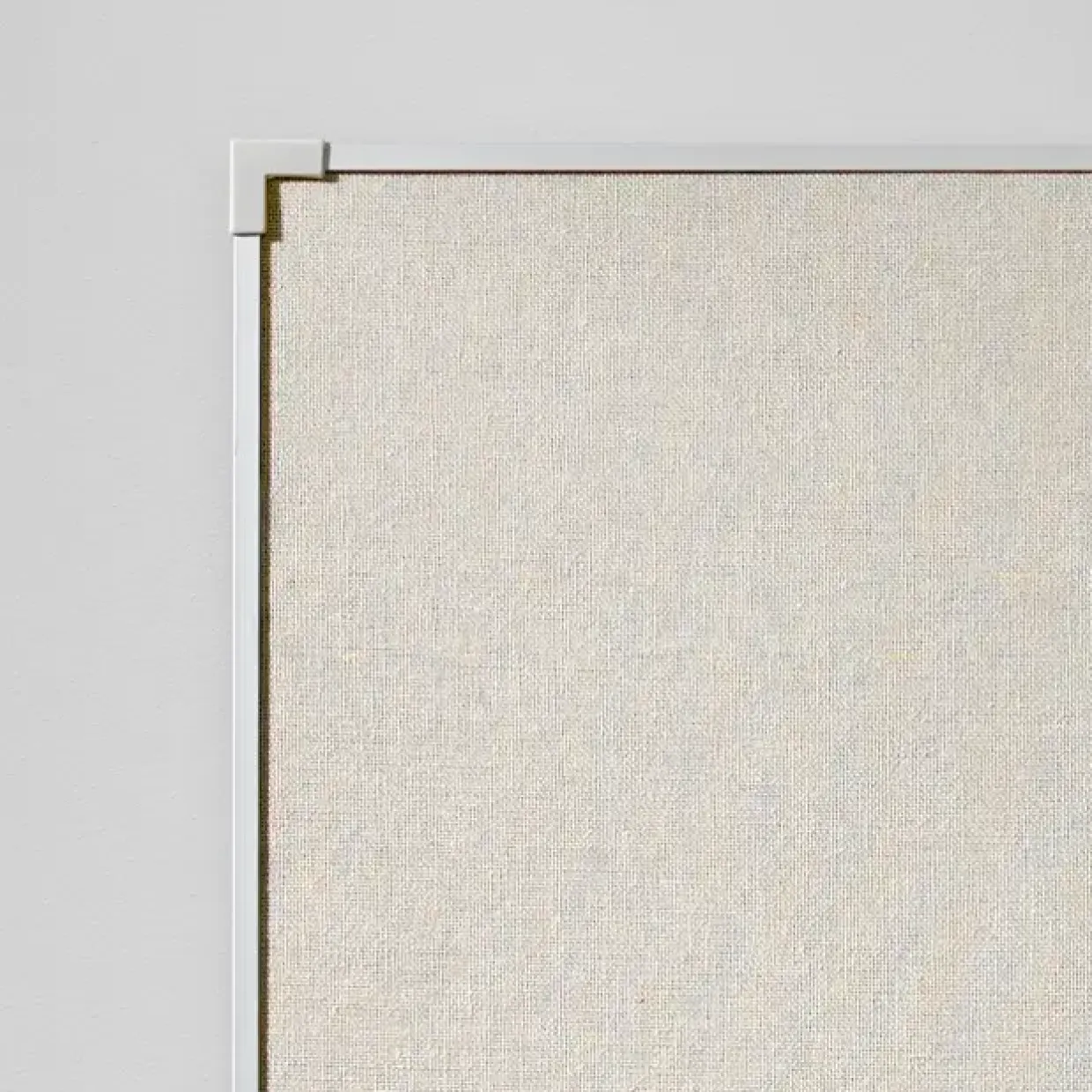Lintex Boarder opslagstavle med naturstof og aluminiumsramme - 150 x 120 cm