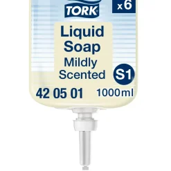 Liquid soap mild Tork 420501 S1 med farve og parfume - 1000 ml - 6 stk