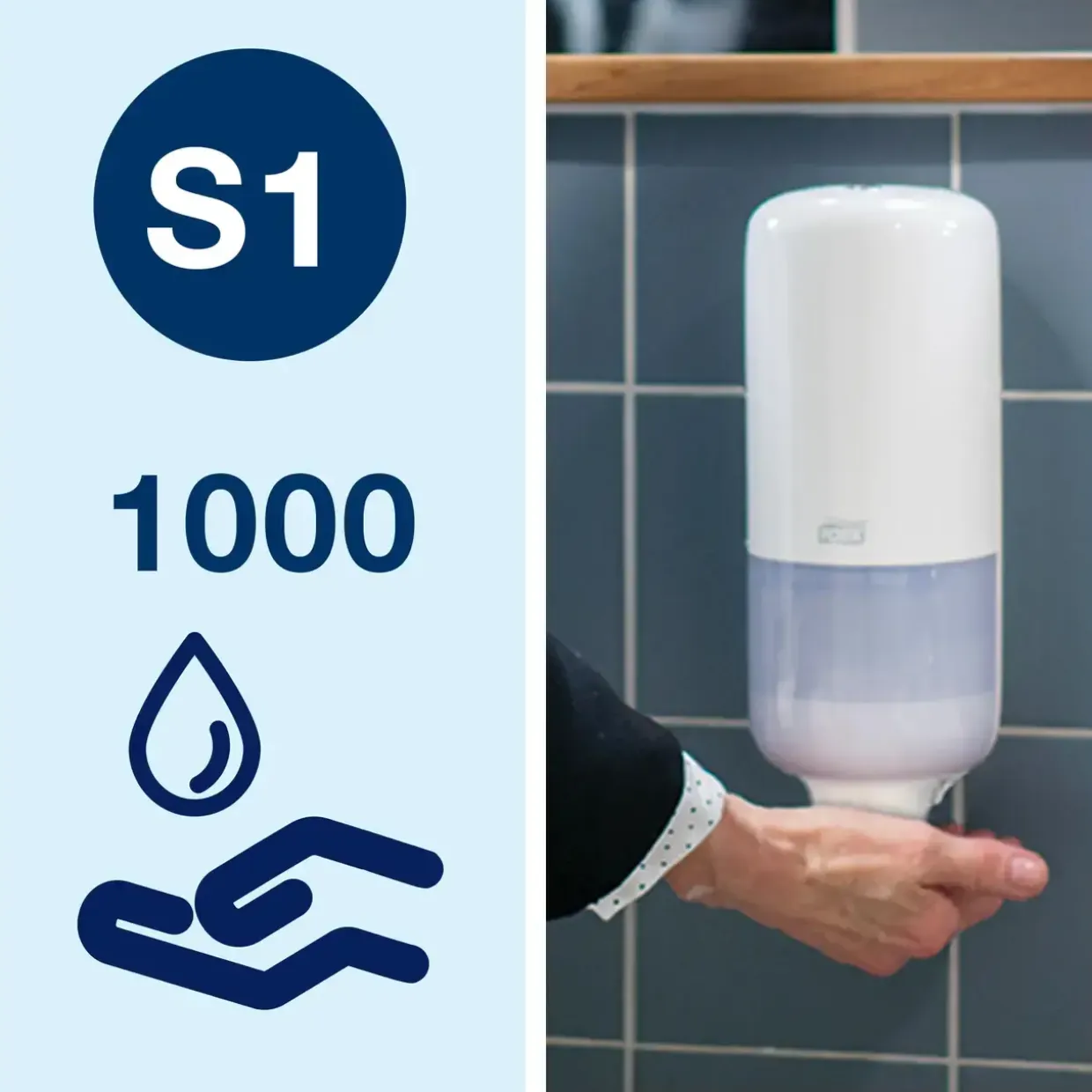 Liquid soap mild Tork 420501 S1 med farve og parfume - 1000 ml - 6 stk