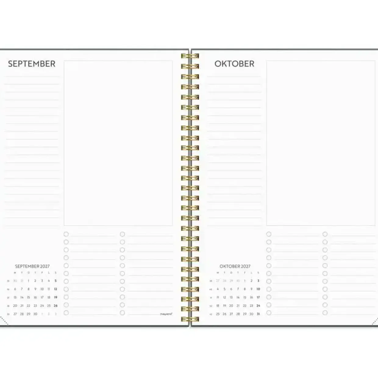 Livsstilskalender - Life Planner Do More - A5 - Spiral - 2027 - Mayland - 27227800