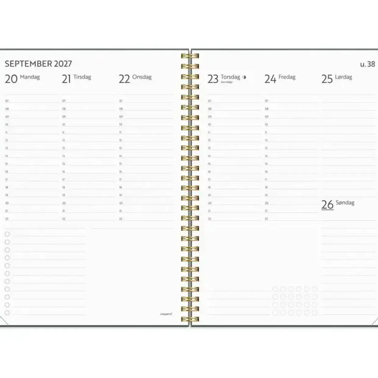Livsstilskalender - Life Planner Do More - A5 - Spiral - 2027 - Mayland - 27227800