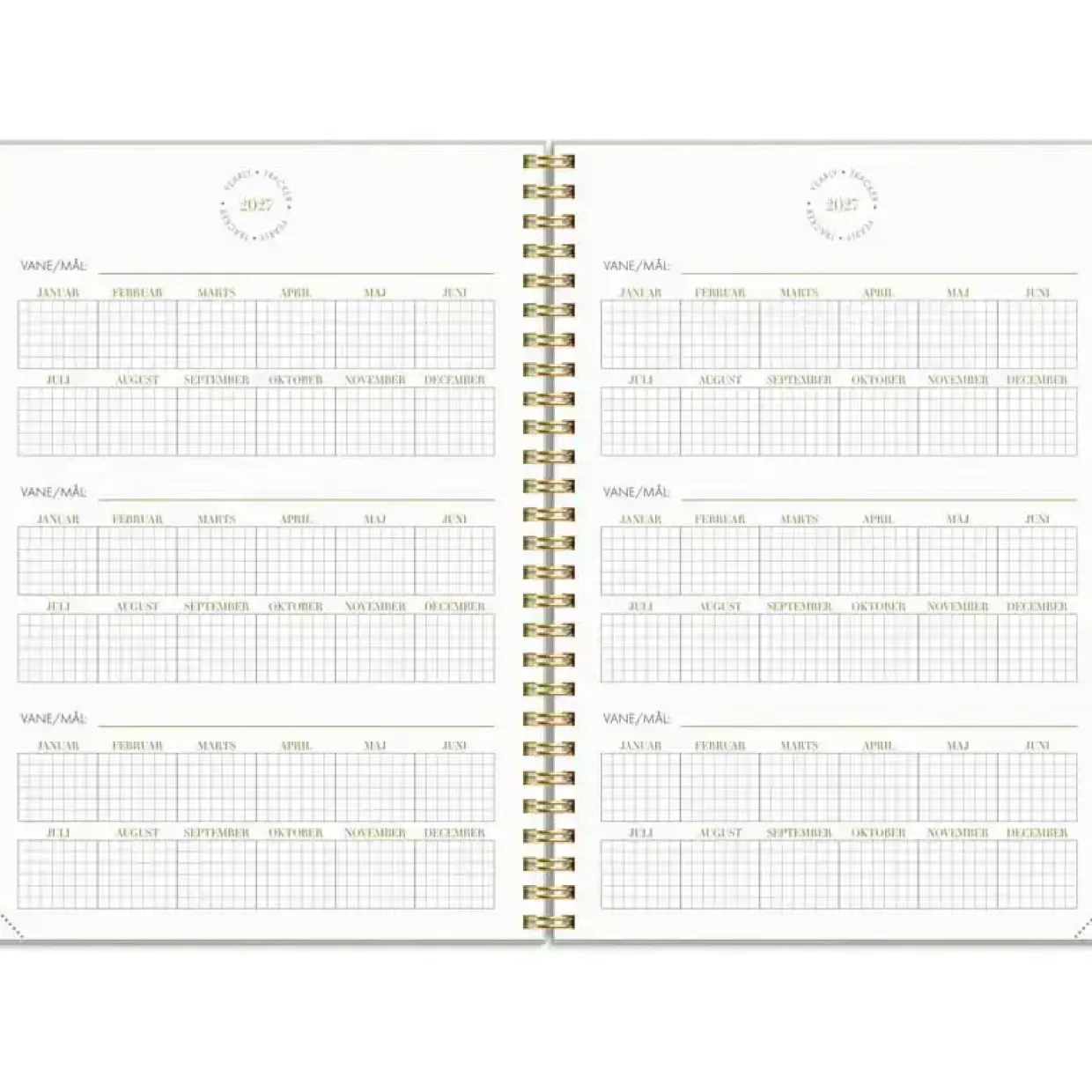 Livsstilskalender - Life Planner Essentials - A5 - Spiral - 2027 - Mayland - 27227410