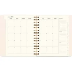 Livsstilskalender - Life Planner Delicate Flowers - 190x216mm - Spiral - 2027 - Mayland - 93121727