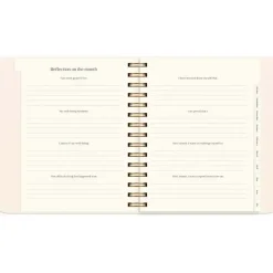 Livsstilskalender - Life Planner Delicate Flowers - 190x216mm - Spiral - 2027 - Mayland - 93121727