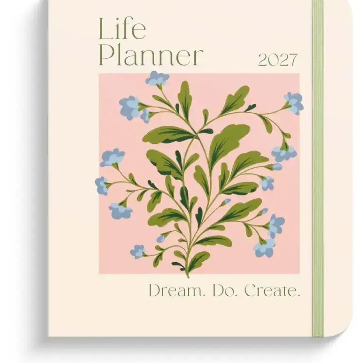 Livsstilskalender - Life Planner Delicate Flowers - 190x216mm - Spiral - 2027 - Mayland - 93121727