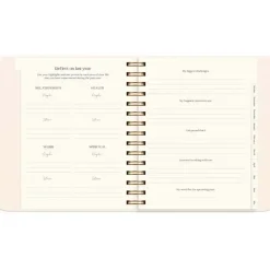 Livsstilskalender - Life Planner Delicate Flowers - 190x216mm - Spiral - 2027 - Mayland - 93121727
