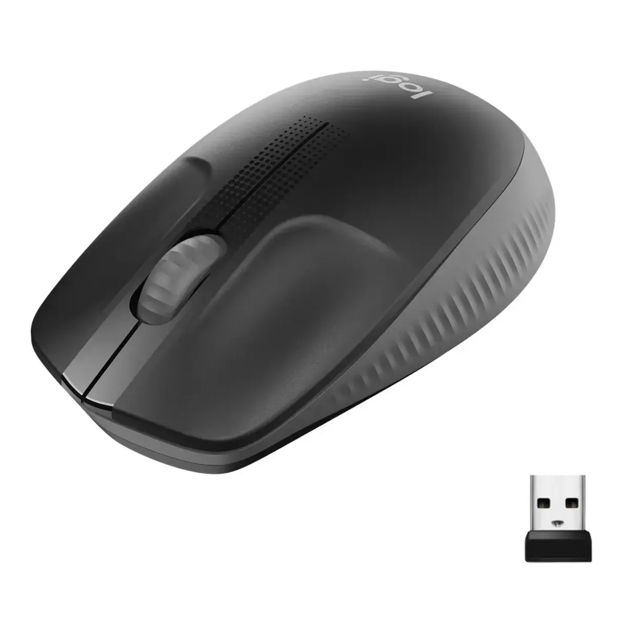 Logitech M190 Full-size wireless mouse, Charcoal