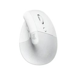 Logitech mus Lift Ergo Mouse, Off-white/Pale Grey