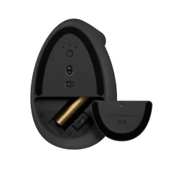 Logitech mus Lift Vertical Ergonomic Mouse for Business, Graphit