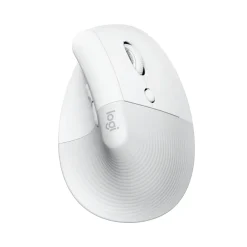 Logitech mus Lift Vertical Ergonomic Mouse for Business, White/G