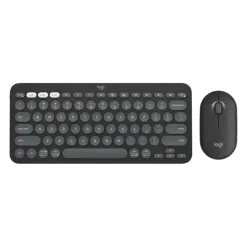 Logitech Pebble 2 Combo Wireless Keyboard/Mouse, Tonal Graphite (Nord