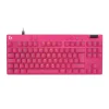 Logitech PRO X TKL RAPID Wired Gaming Keyboard Linear, Pink