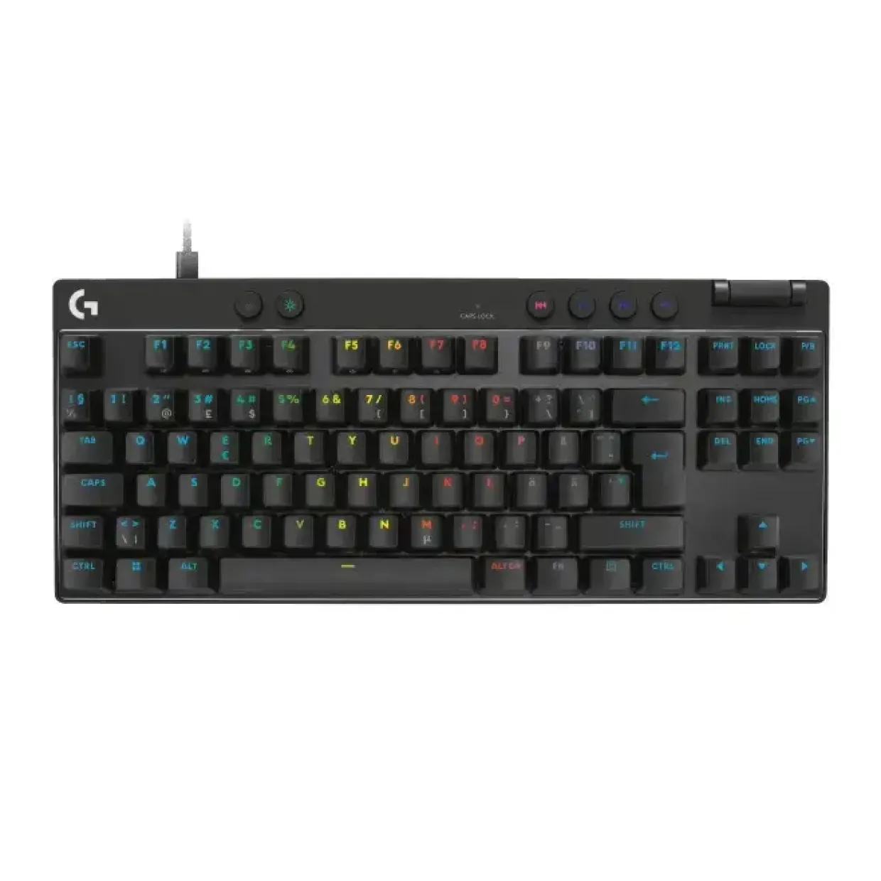 Logitech PRO X TKL RAPID Wired Gaming Keyboard Linear, Black Nordic