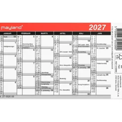 Lommekalender mini - 118 x70mm - 2027 - Mayland - 27052000