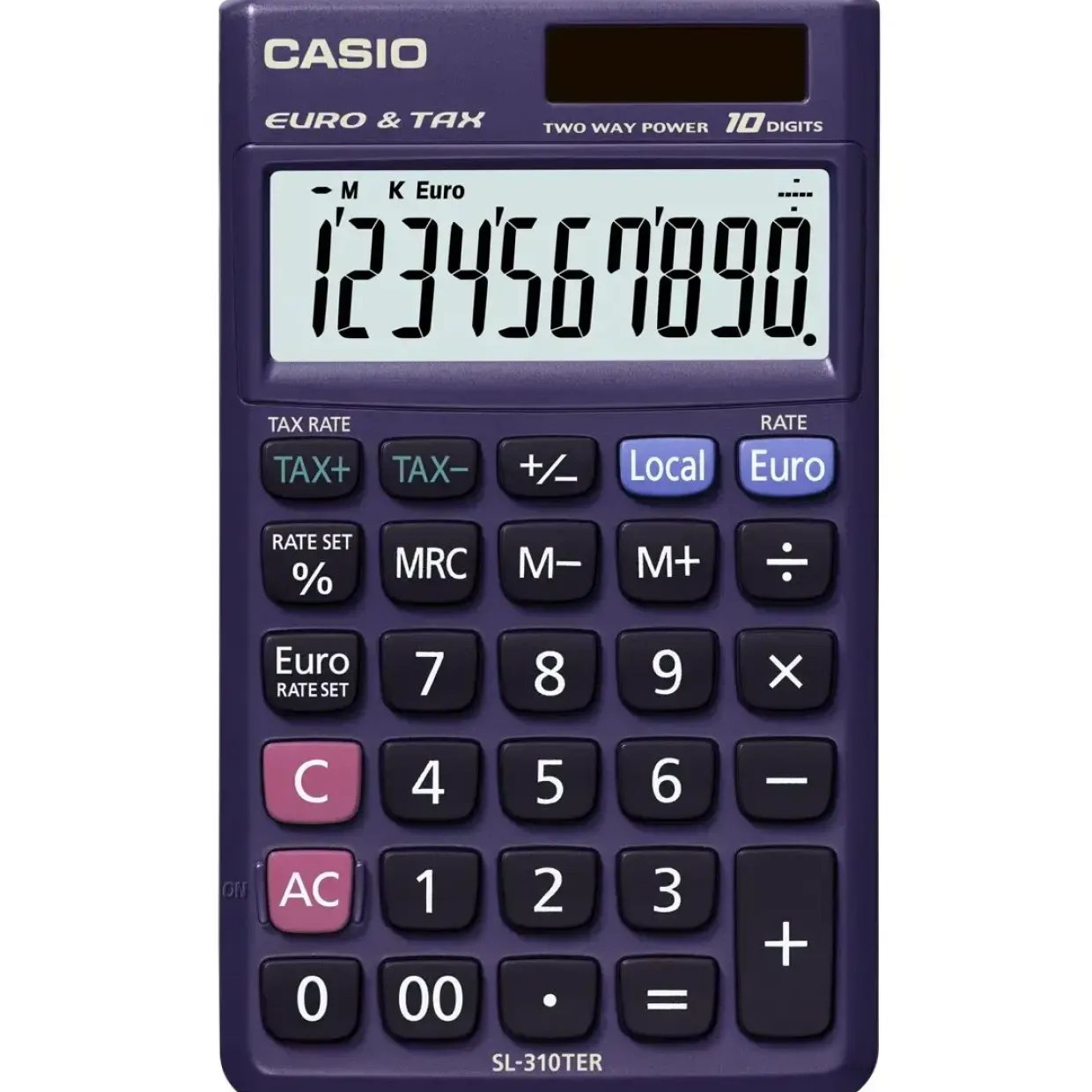 Lommeregner Casio SL-310TER - med solcelle