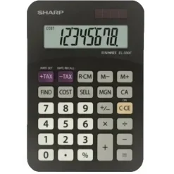 Lommeregner Sharp EL-330F - Sort Bordregner