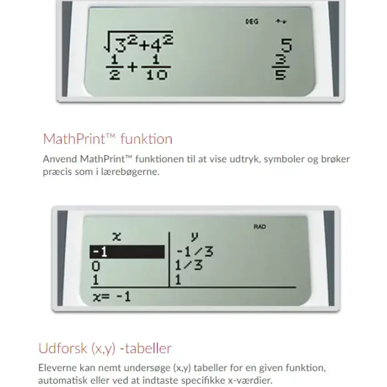 Lommeregner - Texas TI-30XB MultiView