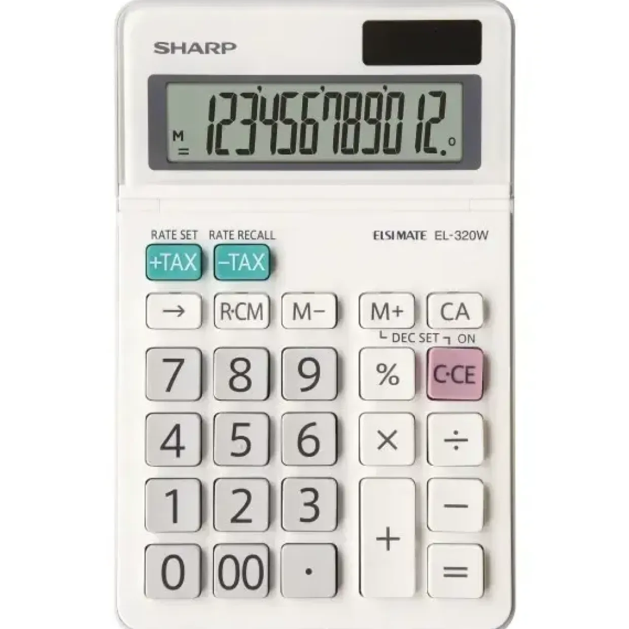 Lommregner Sharp EL-320W, 12-digit - Bordregner