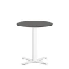Loungebord Amy Ø650 H752 mm, Antracit laminat Hvidt understel