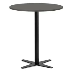 Loungebord Amy Ø900 H1050 mm, Antracit laminat Sort understel