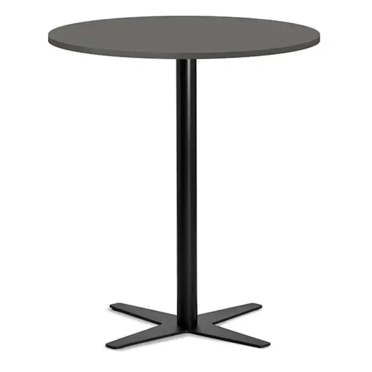 Loungebord Amy Ø900 H1050 mm, Antracit laminat Sort understel