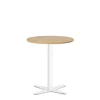 Loungebord Amy Ø650 mm H752 mm, Bøg laminat Hvidt understel