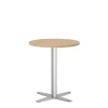 Loungebord Amy Ø650 mm H752 mm, Bøg laminat Alugråt understel