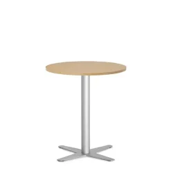 Loungebord Amy Ø650 mm H752 mm, Bøg laminat Alugråt understel