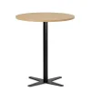 Loungebord Amy Ø900 mm H1050 mm, Bøg laminat Sort understel