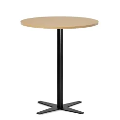 Loungebord Amy Ø900 mm H1050 mm, Bøg laminat Sort understel